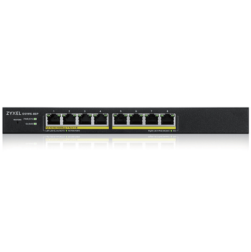 ZYXEL SWITCH MANAGED NEBULAFLEX 8 PORTE GIGABIT POE, IPV6, VLAN, SENZA VENTOLE, DESKTOP