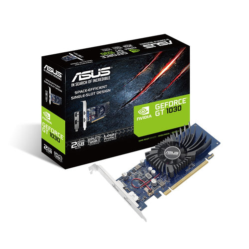 ASUS VGA GEFORCE GT 1030, GT1030-2G-BRK, 2 GB GDDR5 HDMI/DP VENTOLA, 90YV0AT2-M0NA00