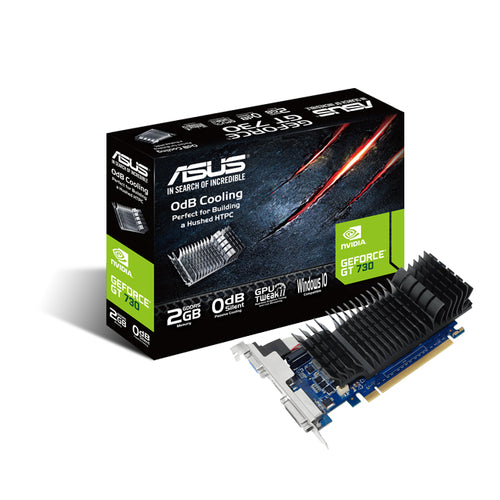 Scheda grafica ASUS VGA GEFORCE GT 730, GT730-SL-2GD5-BRK, 2 GB GDDR5, VGA/DVI/HDMI, 90YV06N2-M0NA00