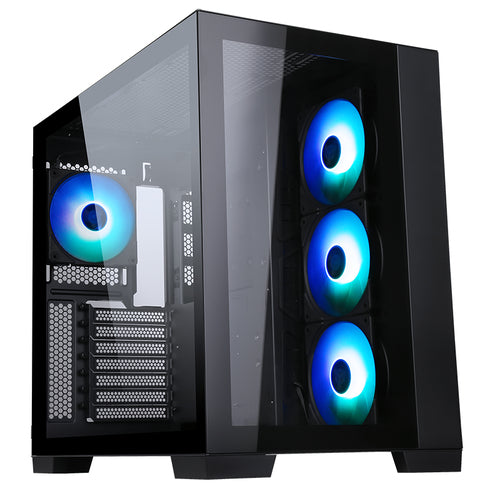 ITEK CASE DARK CAVE - GAMING TOWER, ATX, 4X12CM ARGB FAN, 2XUSB3, TYPE-C, SIDE FRONT PANE