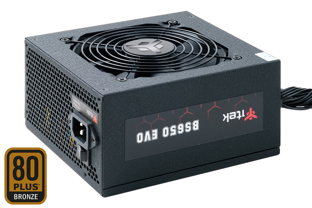 ITEK ALIMENTATORE BS650 EVO - 650W, 80PLUS BRONZE, PFC ATTIVO, VENTOLA HDB 12CM, SEMI MODU