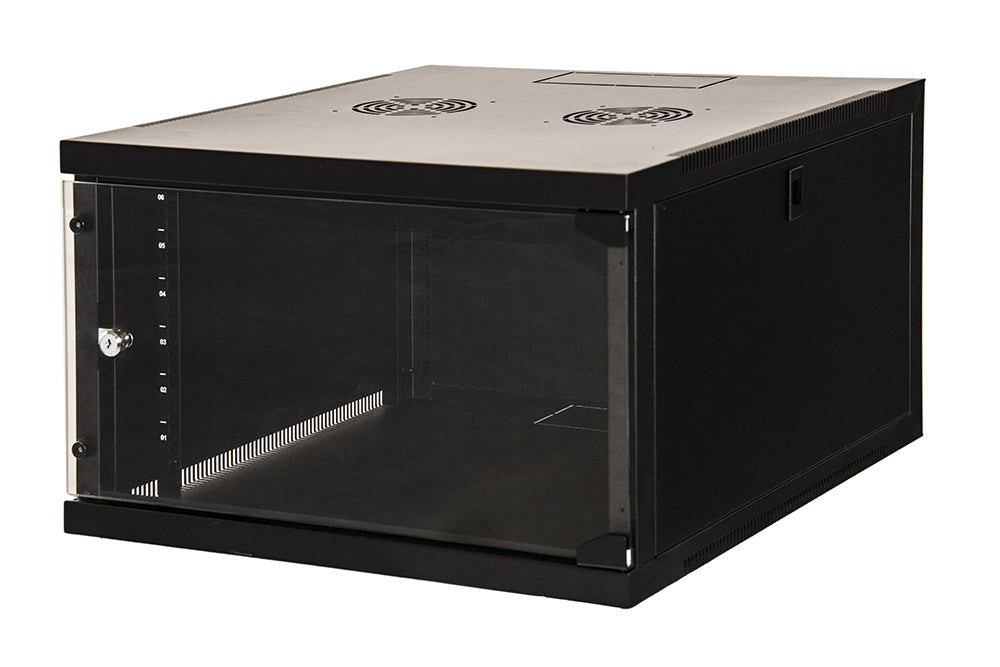 LINK ARMADIO RACK 19" 6 UNITA DA MURO (A)350X (L)540 X PROFONDITA 600 MM. COLORE NERO