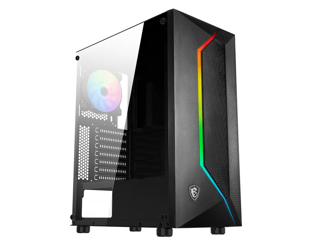 MSI CASE ATX MID-TOWER MAG VAMPIRIC 100R, 7 SLOT HDD, 3x120MM ARGB FAN FRONT, 1x120MM ARGB