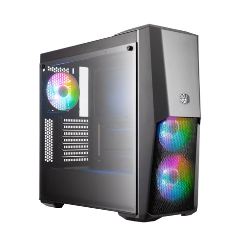 COOLER MASTER CASE MB500 ARGB MID TOWER, SIDE PANEL, MICROATX-MINI ITX, 2XUSB 3.2, 2XUSB 2