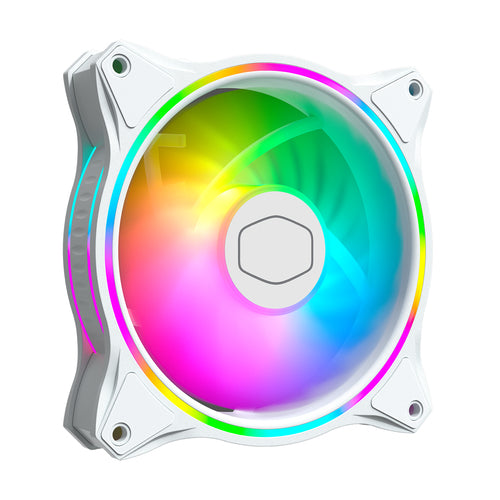 COOLER MASTER DISSIPATORE MASTERFAN MF120 HALO 3IN1 WHITE EDITION 120X120X25 VENTOLA CABIN