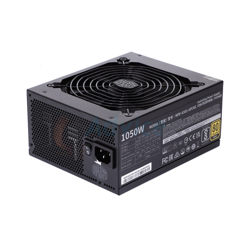 COOLER MASTER ALIMENTATORE MWE GOLD 1050 - V2 80PLUS-GOLD 1050W 140MM-FAN ACTIVE-PFC PSU -