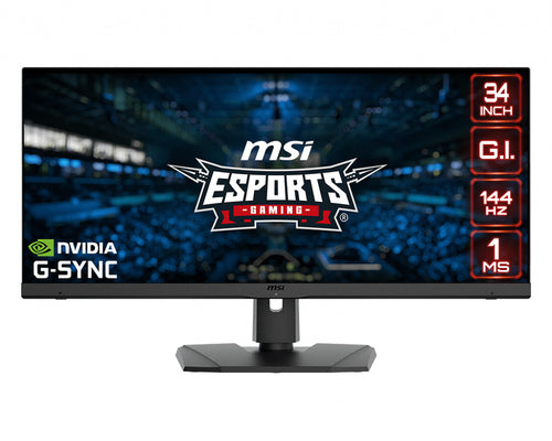MONITOR MSI 34 LED IPS 21:9 WQHD, 1MS 144Hz, 550 CDM, PIVOT, DP/HDMI, MULTIMEDIALE