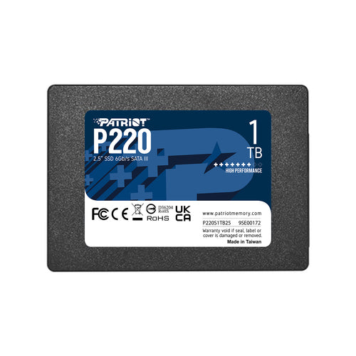 PATRIOT SSD INTERNO P220 1TB 2,5" SATA 6GB/SR/W 500/500