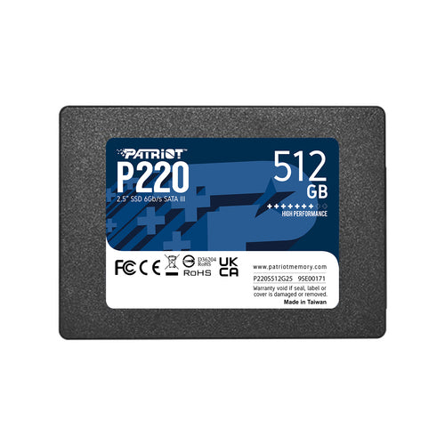 PATRIOT SSD INTERNO P220 512GB 2,5" SATA 6GB/SR/W 500/500