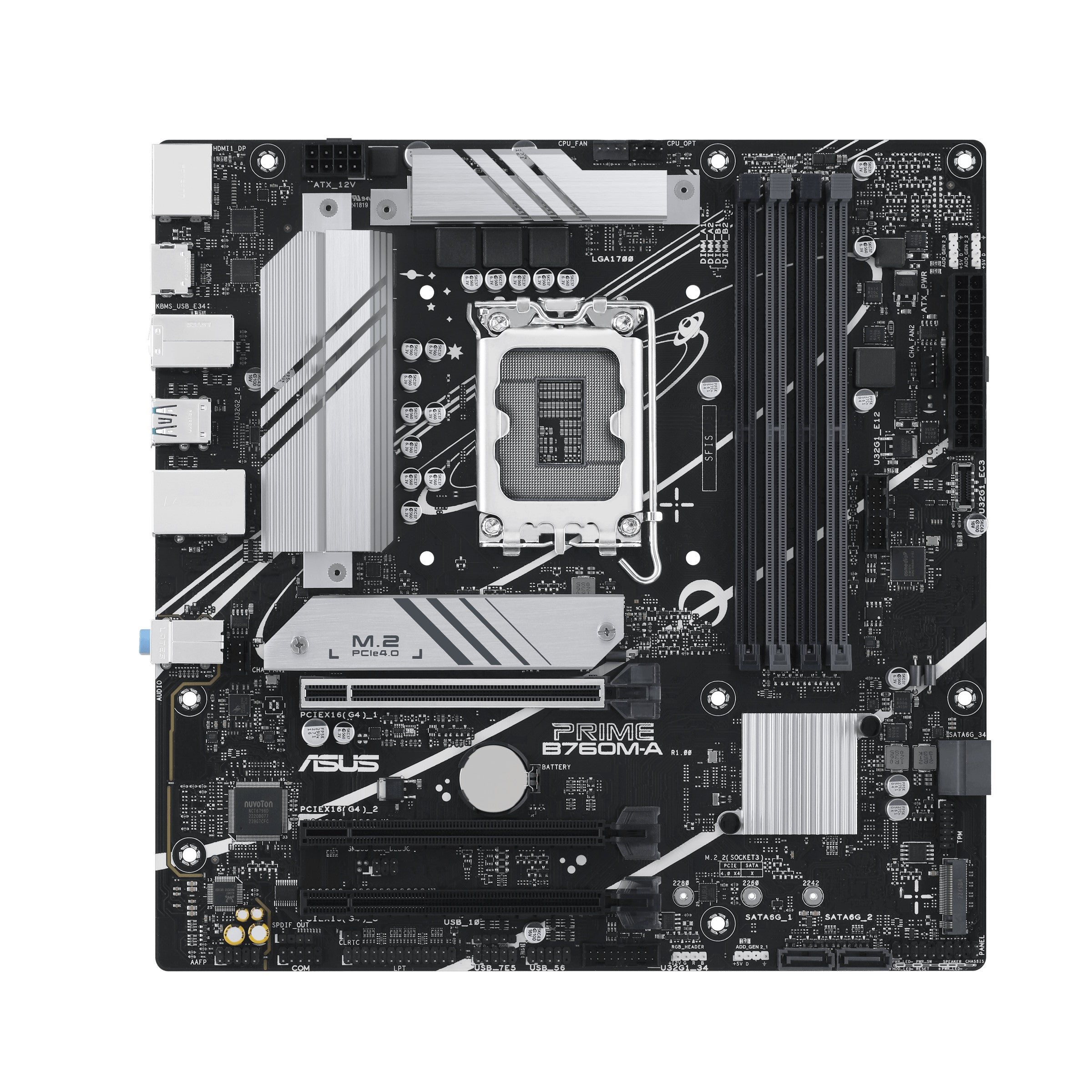 Scheda madre ASUS B760, PRIME B760M-A-CSM, LGA 1700, 90MB1EK0-M0EAYC