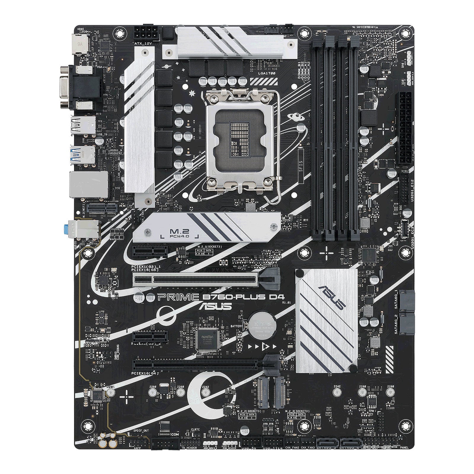 Scheda madre ASUS B760, PRIME B760-PLUS, LGA 1700, 4DDR5, USB 3.2 GEN 2X2, 90MB1EF0-M0EAY0