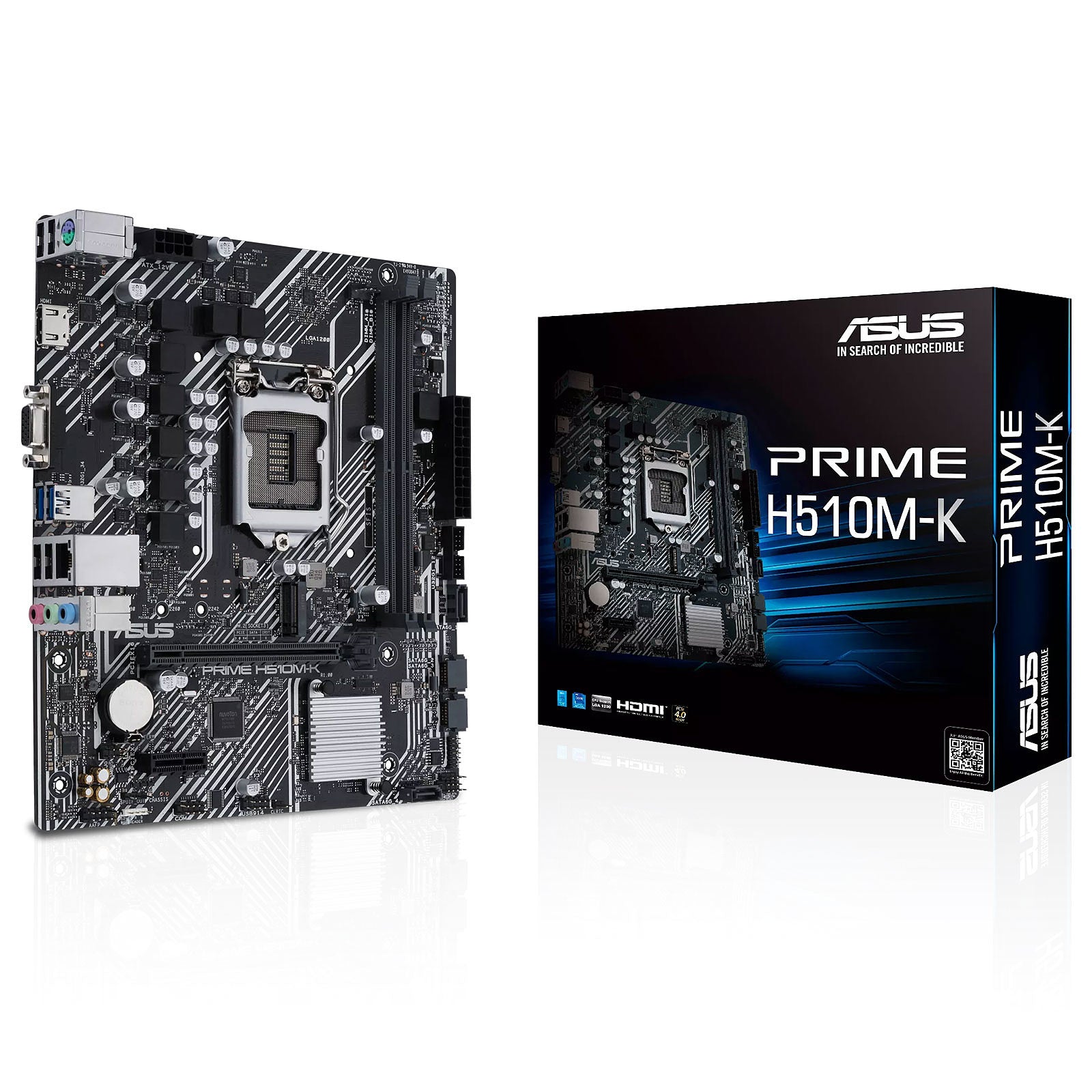 Scheda madre ASUS H510, PRIME H510M-K R2.0, LGA1200, H470, M.2, HDMI, VGA