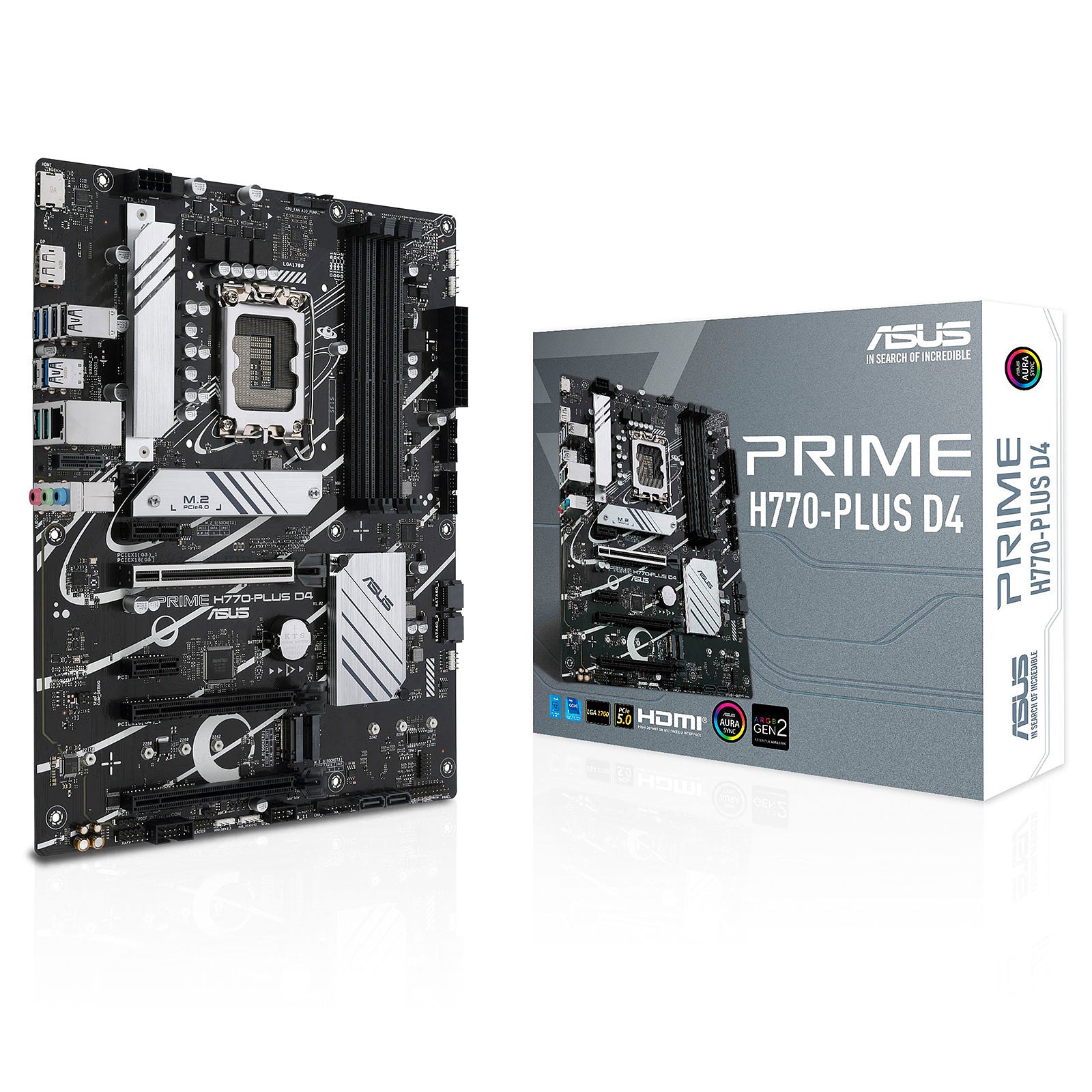 Scheda madre ASUS H770, LGA 1700, PRIME H770-PLUS D4, 90MB1CU0-M0EAY0