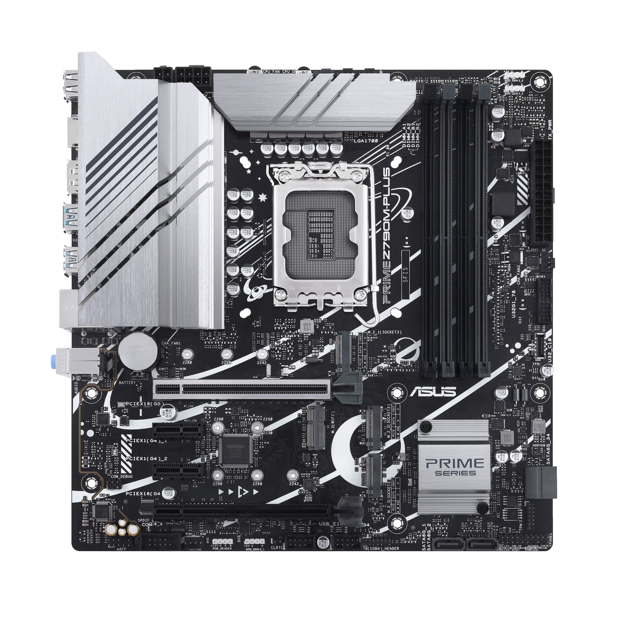 Scheda madre ASUS Z790, PRIME Z790M-PLUS, LGA 1700, DDR5, 90MB1E70-M0EAY0