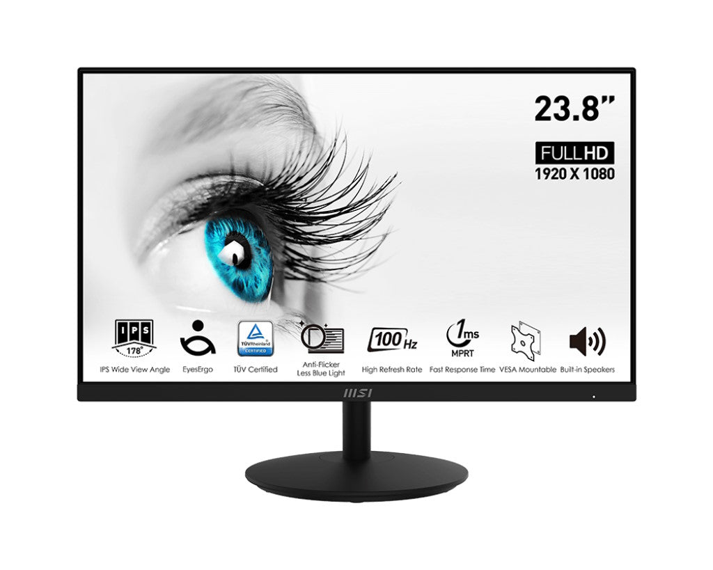 MONITOR MSI 23,8 LED IPS 16:9 FHD 1MS 300 CDM, VGA/DP/HDMI, MULTIMEDIALE