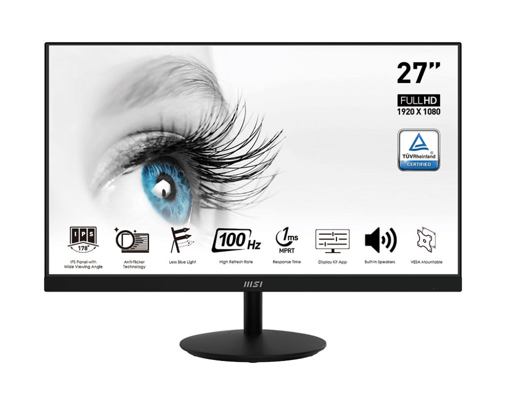 MONITOR MSI 27 LED IPS 16:9 FHD 1MS 100Hz, VGA/DP/HDMI, MULTIMEDIALE