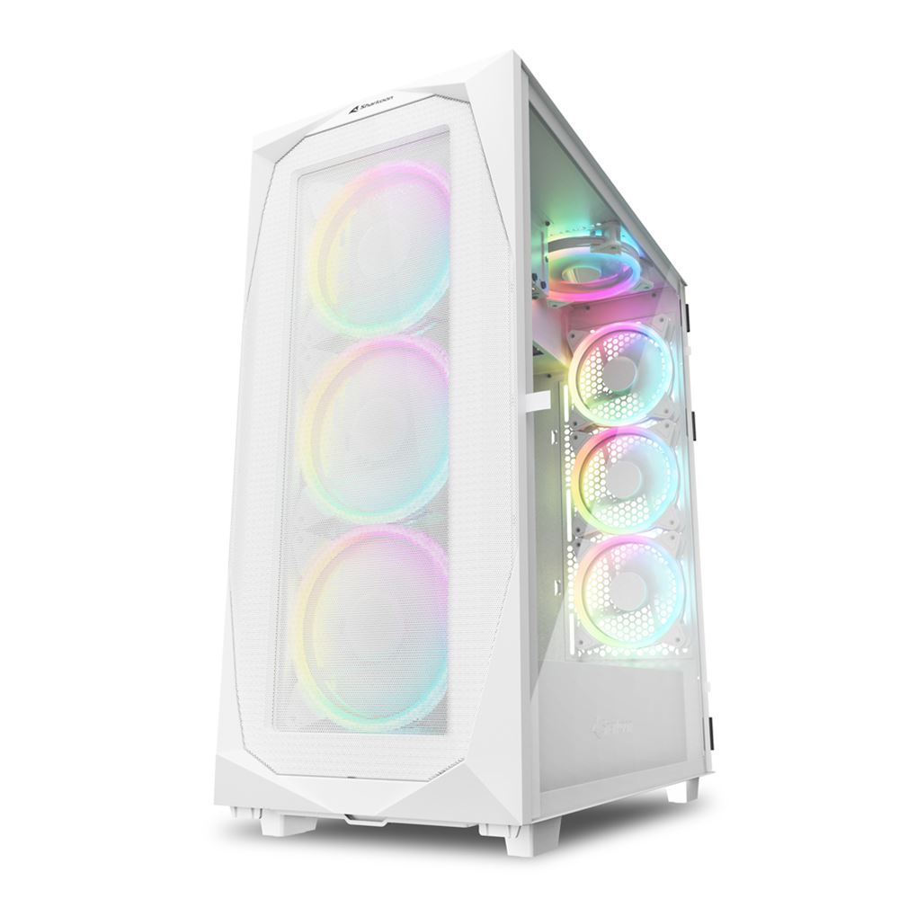 SHARKOON CASE REV300 FULL-TOWER, VETRO LATERALE BIANCO