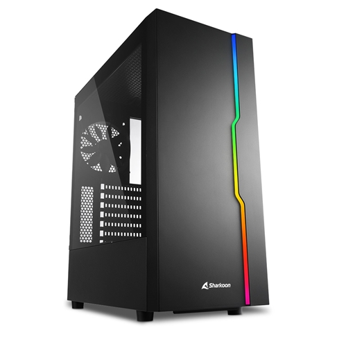 SHARKOON CASE ATX 1XUSB 2.0, 2XUSB 3.0, VETRO TEMPERATO, 1X VENTOLA 120MM FRONTALE, 7 SLOT ESPANS