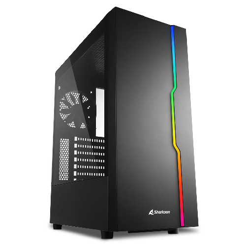 SHARKOON CASE ATX 1XUSB 2.0, 2XUSB 3.0, VETRO TEMPERATO, 1X VENTOLA 120MM FRONTALE, 7 SLOT ESPANS