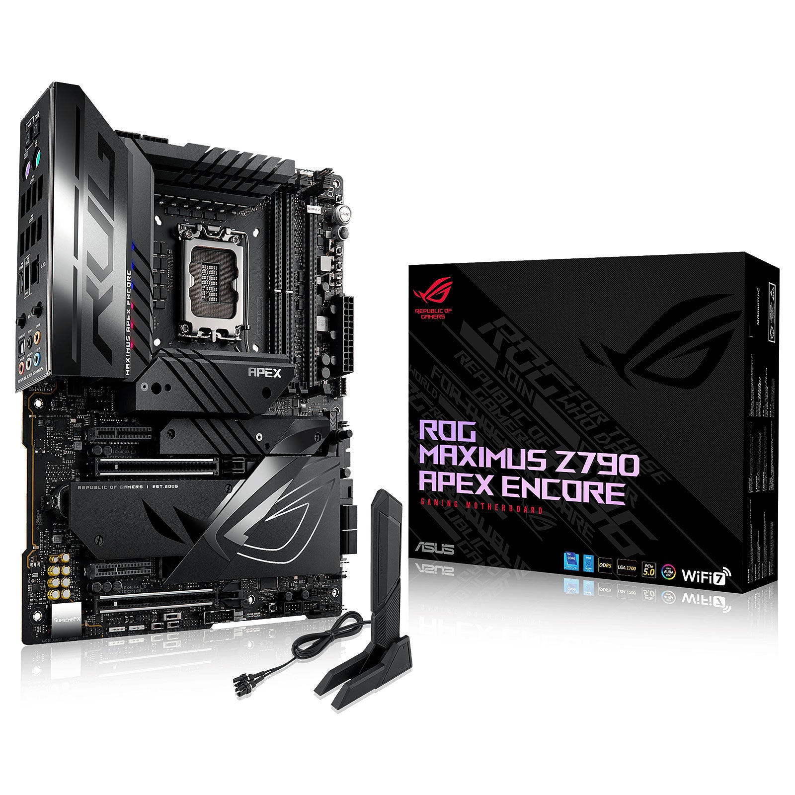 ASUS MB Z790, ROG MAXIMUS Z790 APEX ENCORE, LGA 1700, DDR5, 90MB1FX0-M0EAY0, AGGIORNAMENTO Z790
