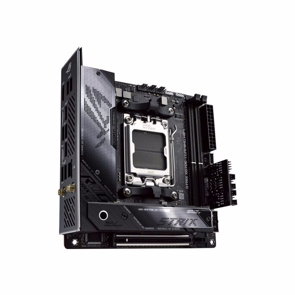 Scheda madre ASUS AMD X670E, ROG STRIX X670E-I GAMING WIFI DDR5, AM5, MINI-ITX, 90MB1B70-M0EAY0