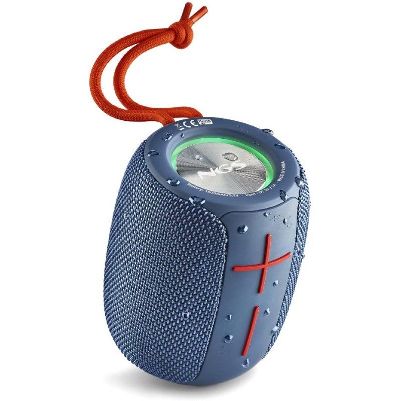 NGS CASSA ACUSTICA IMPERMEABILE BLUETOOTH FINO A 10 METRI BLU