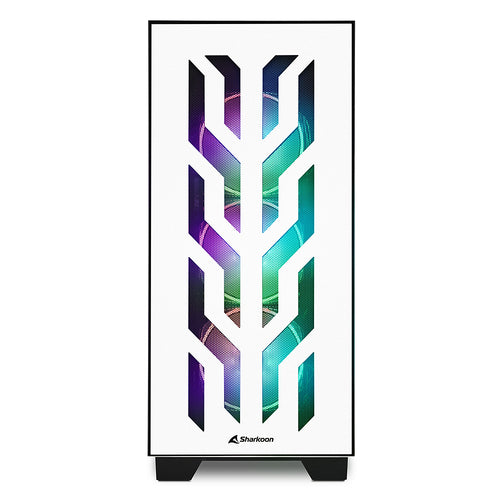 SHARKOON CASE ATX 2XUSB 3.0, 1X TYPE-C, 2XVETRO TEMPERATO, 8 SLOT ESPANSIONE, 4XARGB FAN,