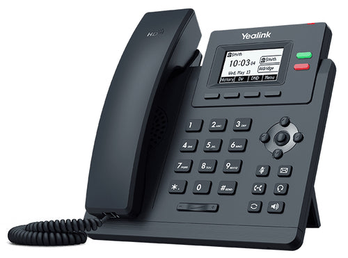 YEALINK TELEFONO VOIP 2XLAN GIGABIT POE, VOCE HD, DISPLAY MONOCROMATICO, 1XRJ9, 2 LINEE SI