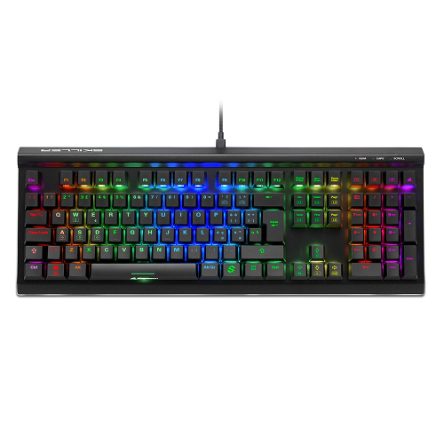 SHARKOON TASTIERA GAMING MECCANICA SKILLER SGK60, SWITCH KAILH BOX ROSSO, LAYOUT ITA, RGB