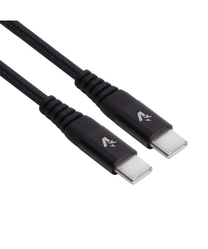 VULTECH CAVO TYPE-C TO TYPE-C IN NYLON MAX PD 60W 3.0A 1MT NERO