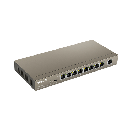 TENDA SWITCH 9 PORTE DI CUI 8X10/100 POE + 1X10/100 DATA, IEEE 802.3/U/X, IEEE802.3AF/AT I