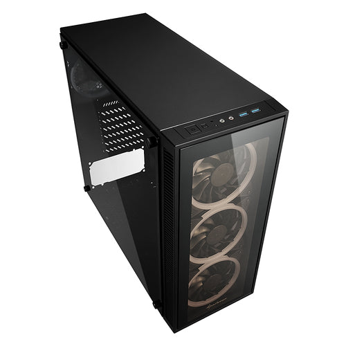 SHARKOON CASE TG4 RGB, ATX, 2XUSB3, 6 SLOT, 3X120 LED ANTERIORI 1X120 POSTERIORI, FINESTRA VETRO TEMP