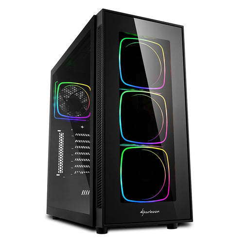 SHARKOON CASE TG6 RGB, ATX, 7 SLOT DI ESPANSIONE, 3 USB 3.0, 2 USB 2.0, DRIVE BAY DA 2,5"