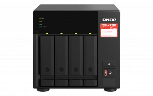 QNAP NAS TOWER NAS a 4 bay, AMD Ryzen serie V1000 V1500B 4C/8T 2,2 GHz, 8 GB di RAM DDR4 (2 x SO