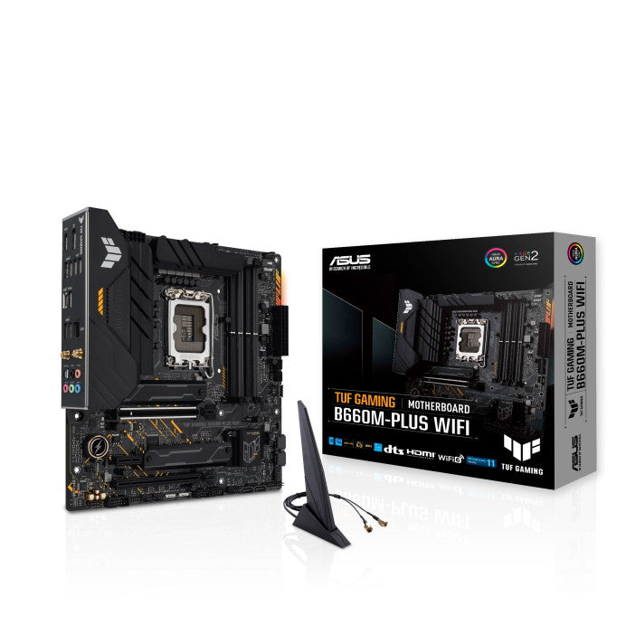 Scheda madre ASUS B660, TUF GAMING B660M-PLUS WIFI, LGA 1700, DDR5, 90MB1AZ0-M1EAY0