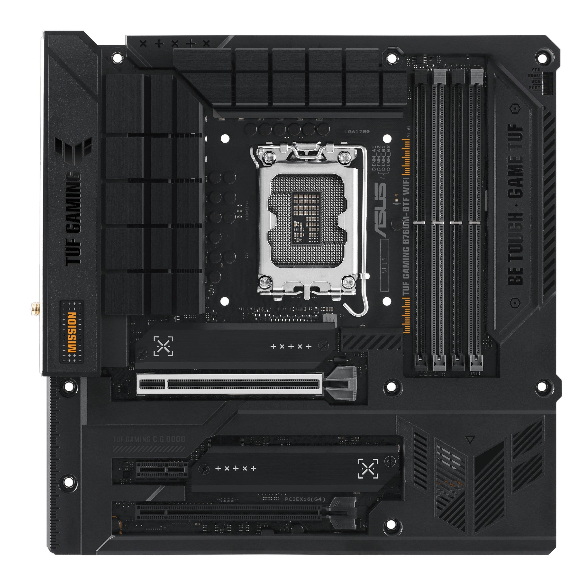 Scheda madre ASUS B760, TUF GAMING B760M-BTF WIFI, LGA 1700, 90MB1G50-M0EAY0