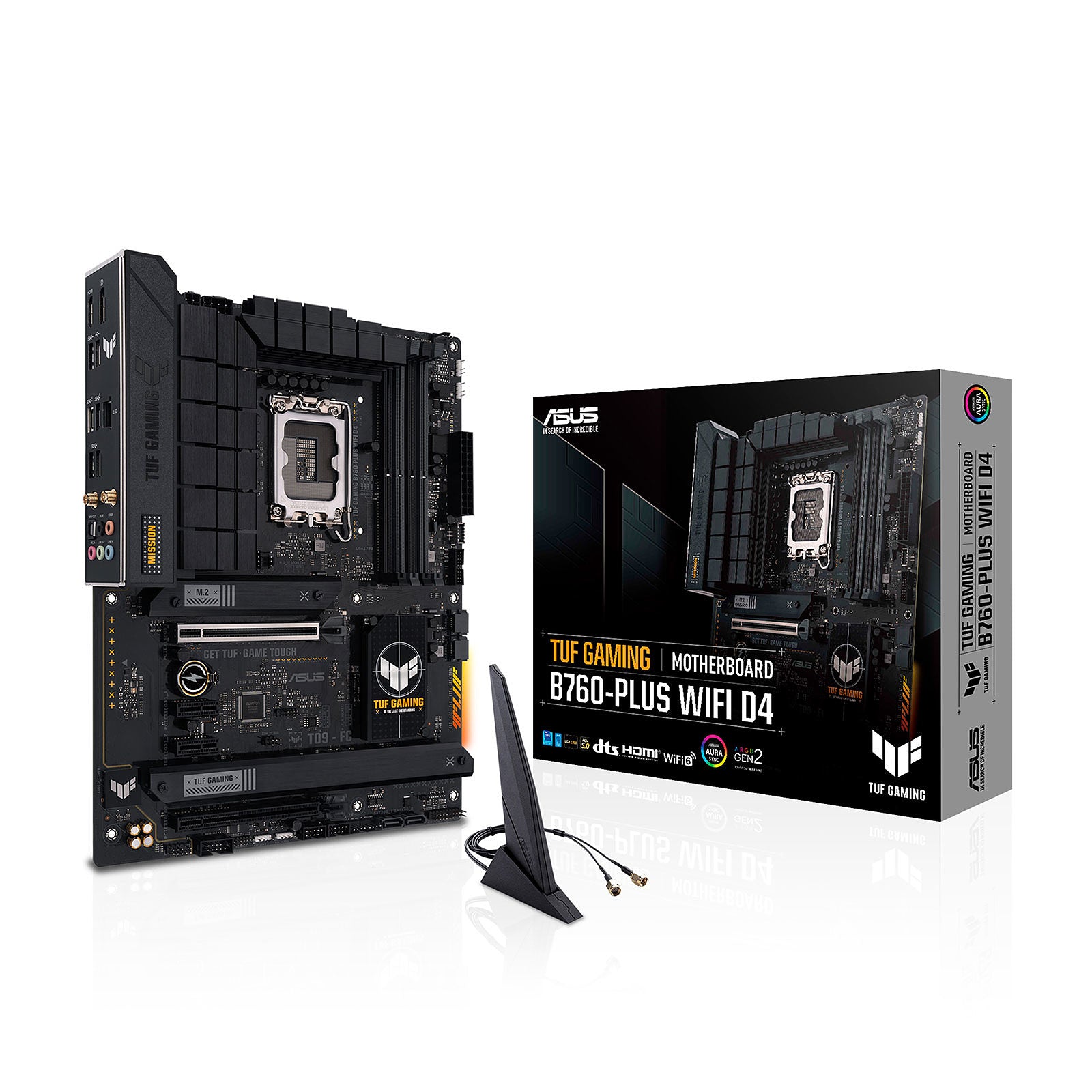 Scheda madre ASUS B760, TUF GAMING B760-PLUS WIFI, LGA 1700, 4DDR5, USB3.2 GEN 2X2, 90MB1ER0-M0EAY0