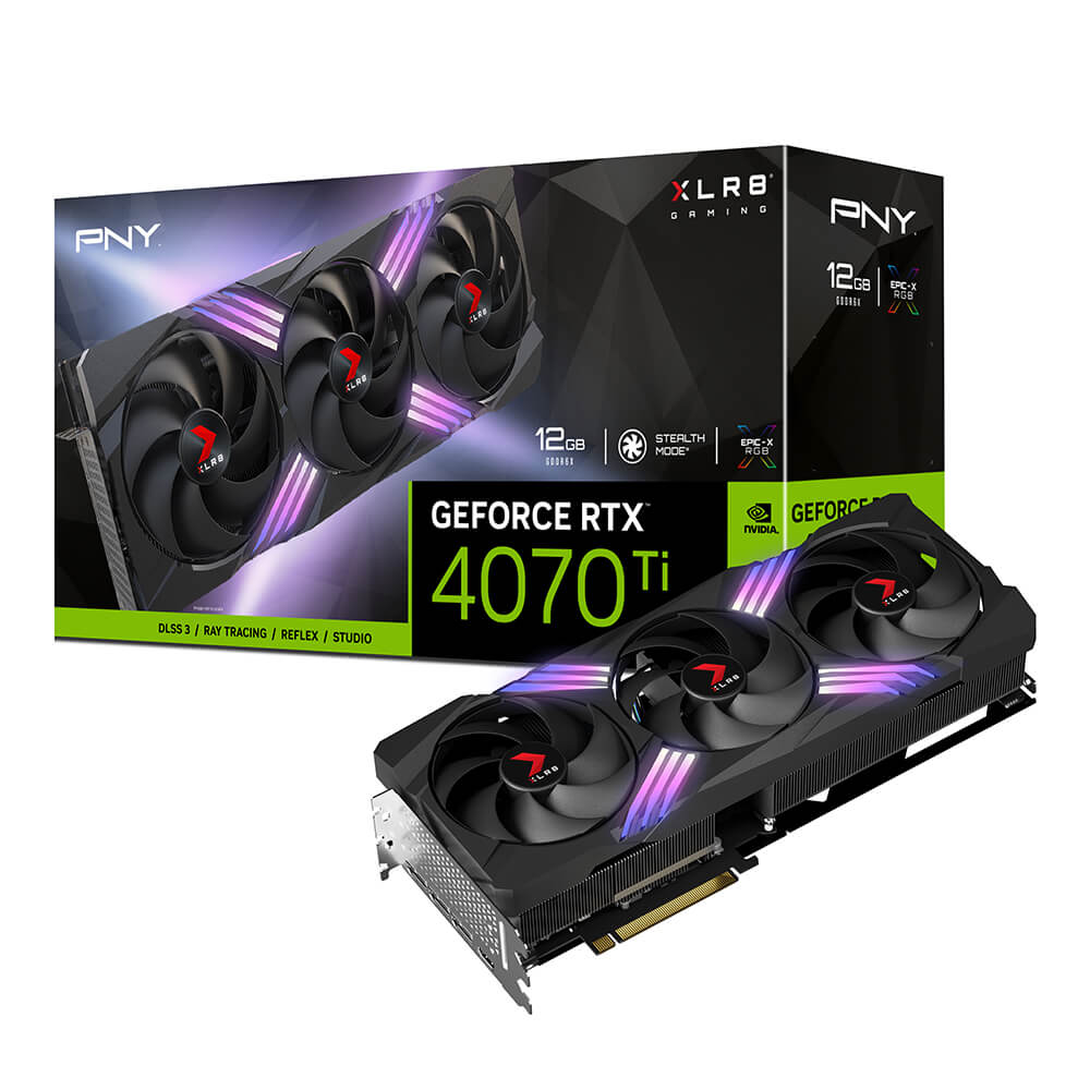 Scheda grafica PNY VGA GEFORCE RTX 4070, RTX 4070 12GB XLR8 GAMING, VERTO EDITION DLSS 3