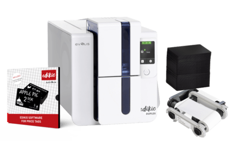 EVOLIS EDIKIO DUPLEX - SOLUZIONE PREZZO TAG, SU DUE LATI, 12 PUNTI /MM (300DPI), USB, ETHERN