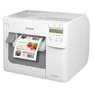 EPSON COLORWORKS C3500, CUTTER, DISP., USB, ETHERNET, NICELABEL, BIANCO