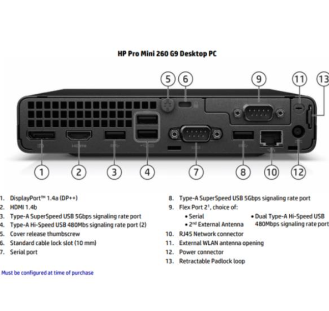 HP PC DM PRO MINI 260 G9 i5-1335U 16GB 512GB SSD WIN 11 PRO