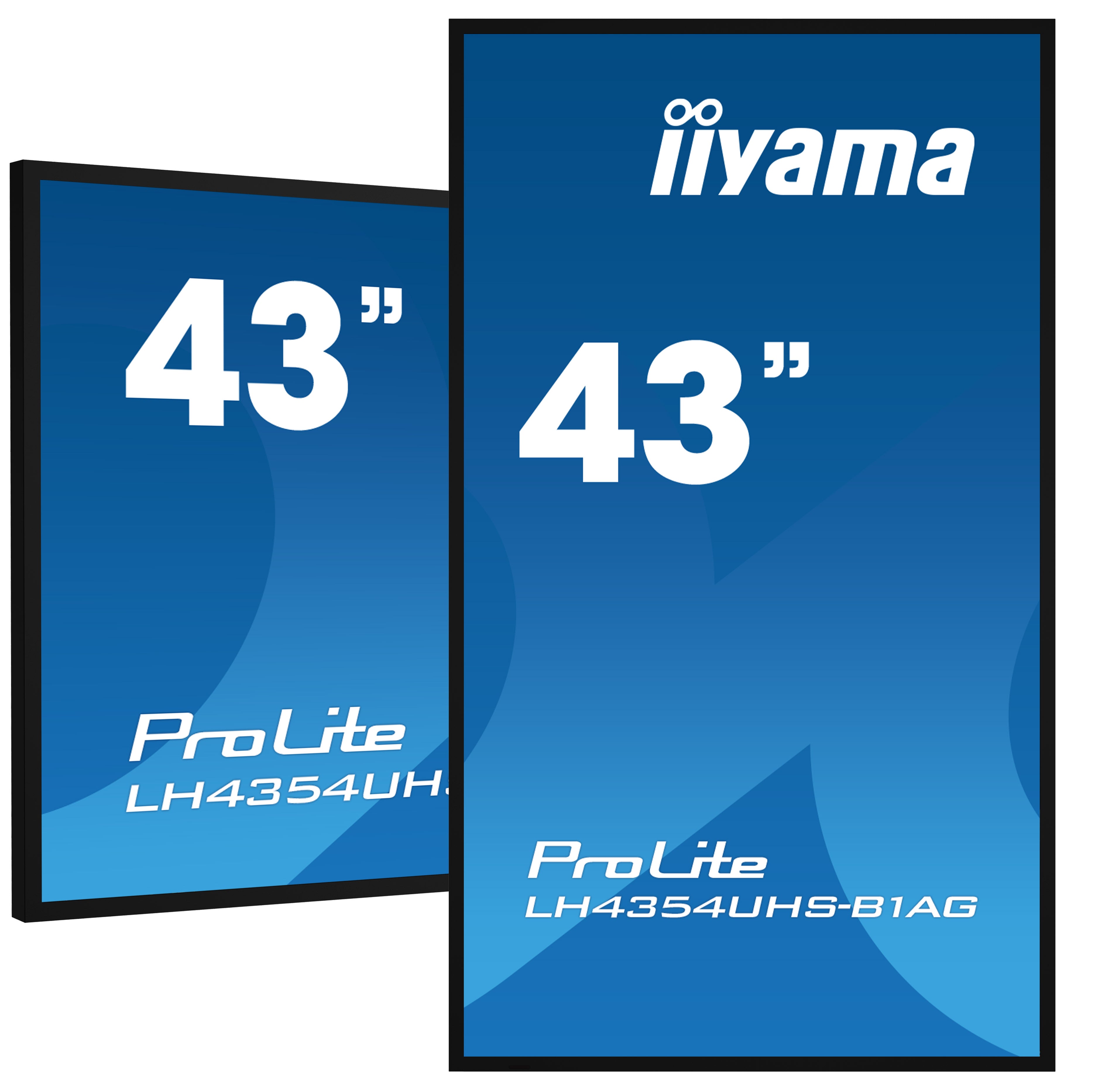 IIYAMA PROLITE LFDS, 4K, USB, RS232, ETHERNET, WLAN, KIT (RS232), NERO