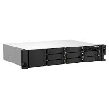 Qnap 8bay short depth 12 rackmount nas intel 4c 8gb ram