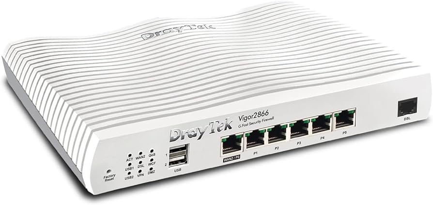 DrayTek Vigor 2866 router cablato Gigabit Ethernet Bianco
