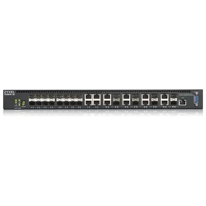 Zyxel XS3800-28 Nebulaflex Managed Switch L2+ 10g Ethernet 100/1000/10000 Black