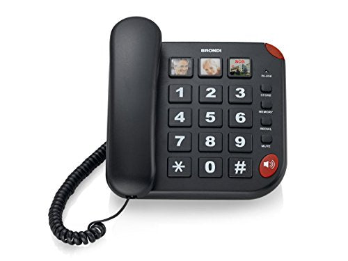 BRONDI TELEFONO BRAVO PLATINUM NERO