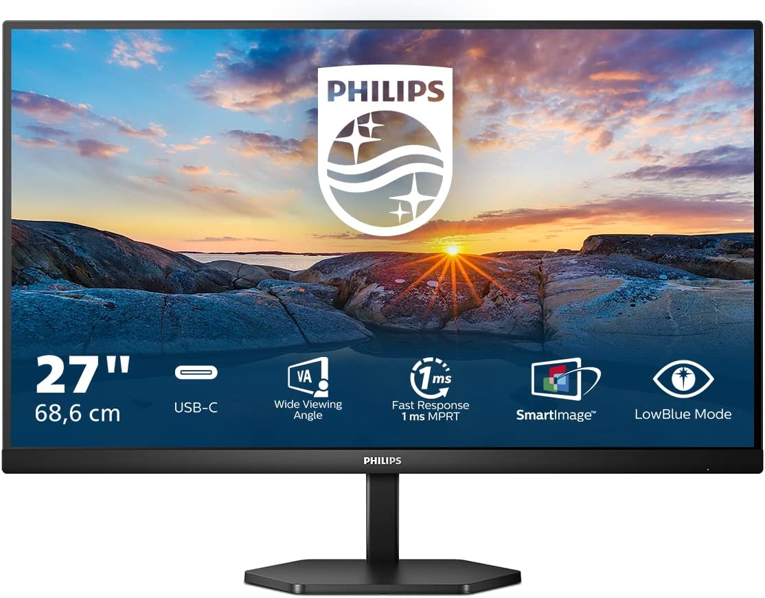 PHILIPS MONITOR 27 LED IPS 16:9 FHD 1MS 300 CDM, USB-C, HDMI, MULTIMEDIALE