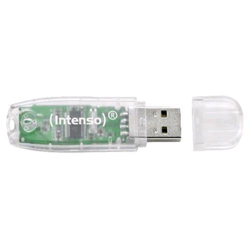 INTENSO PEN DISK RAINBOW LINE 32GB TRASPARENT USB 2.0
