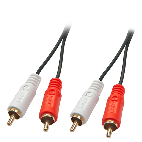 LINDY CAVO AUDIO STEREO 2X RCA MASCHIO/MASCHIO, 1M