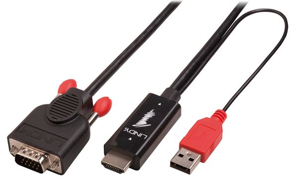 LINDY CAVO HDMI A VGA 1M